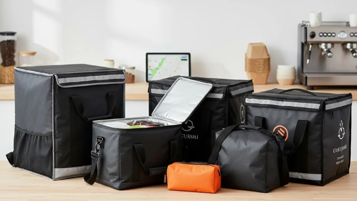 food delivery bag size guide standard sizes and choices