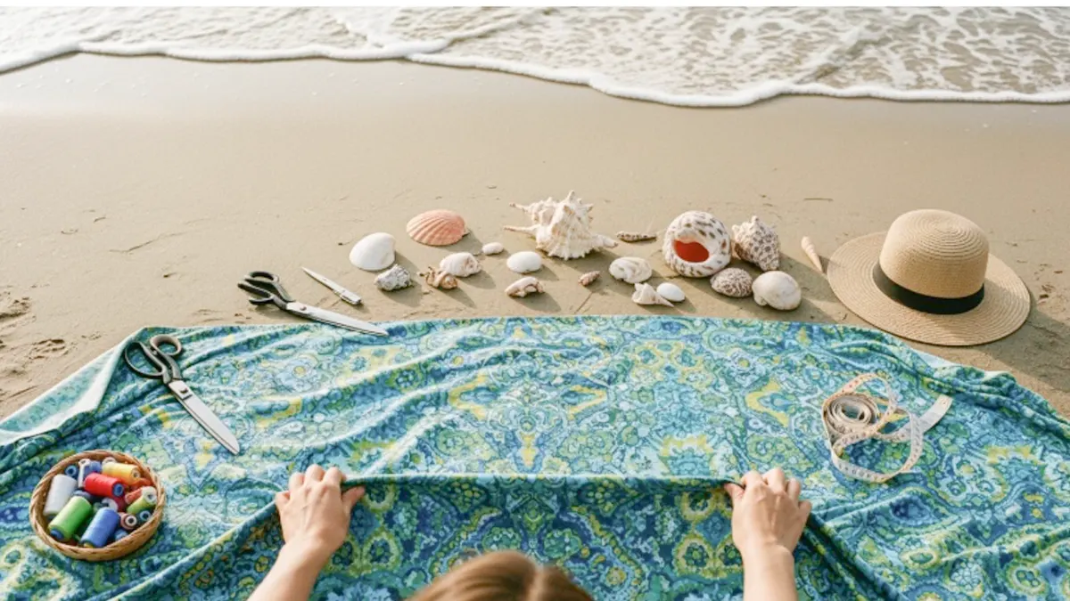 how to make a beach blanket