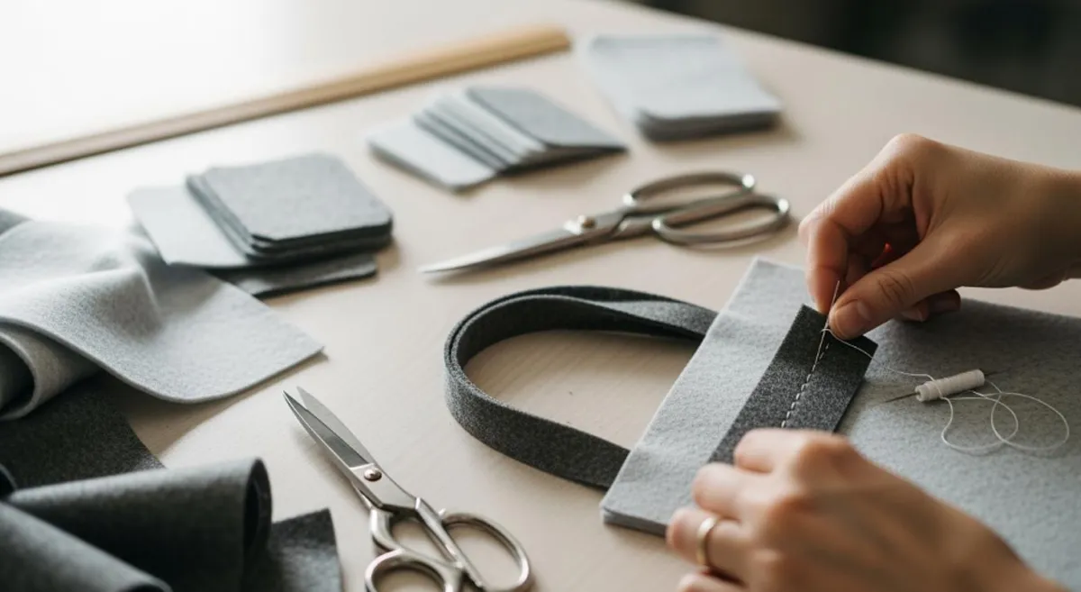 how to make a felt shopping bag