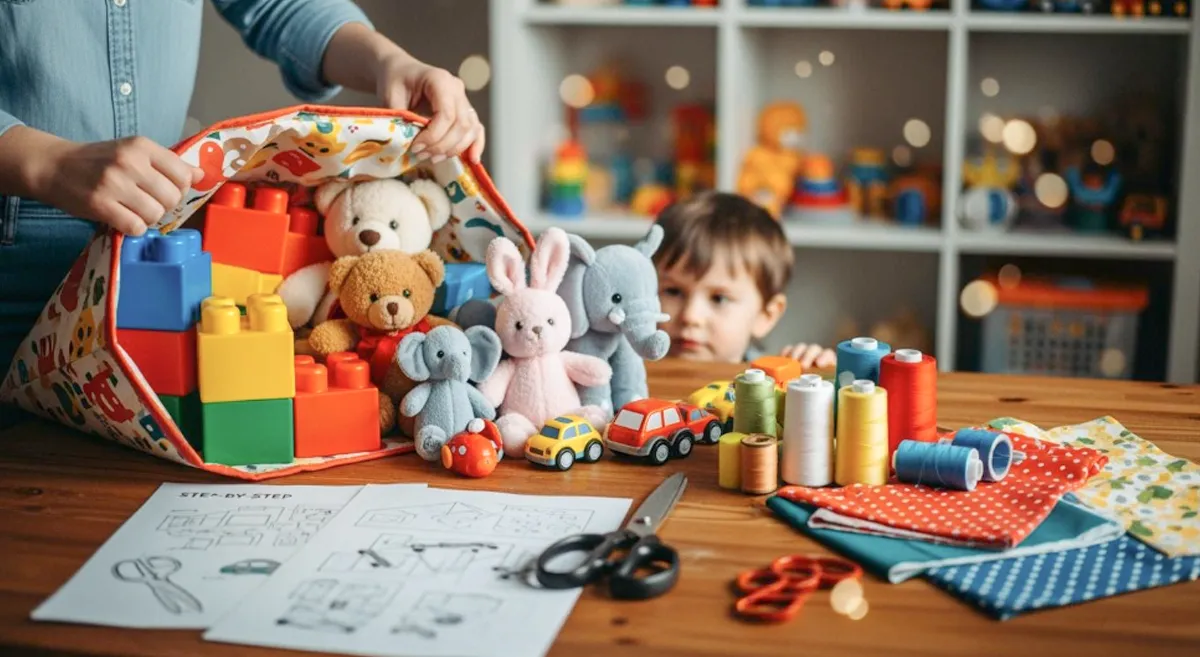 how to make a toy storage bag