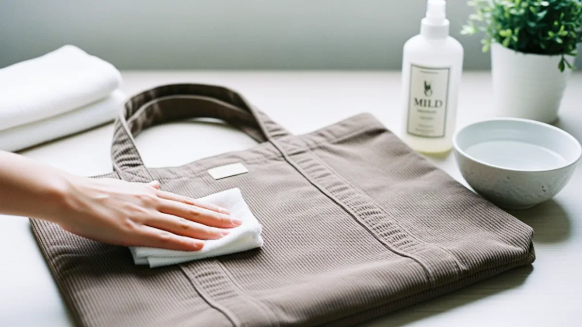 how to wash a corduroy tote bag