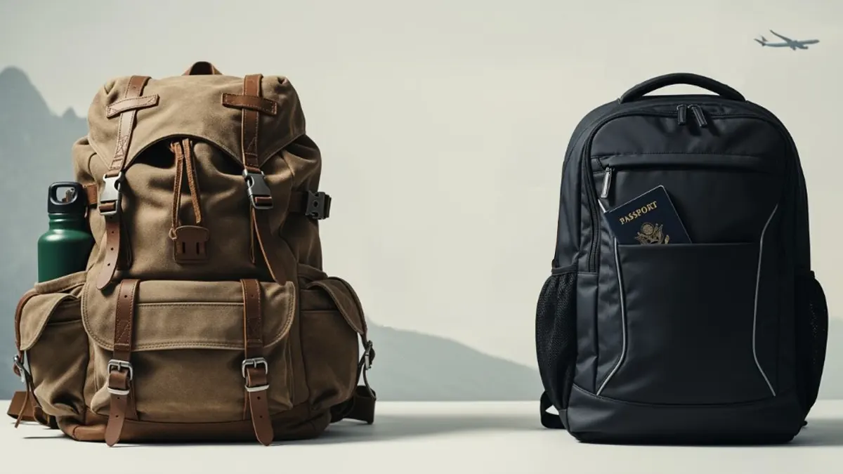 hiking backpack vs travel backpack