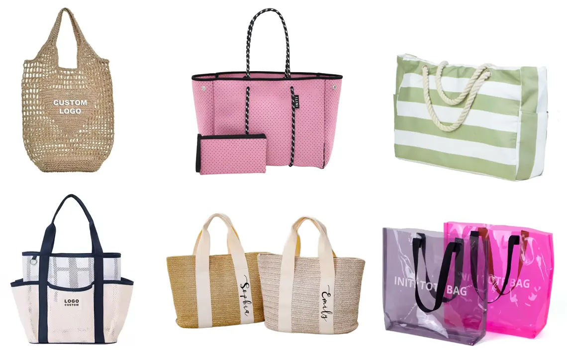 custom beach tote bags manufacturer
