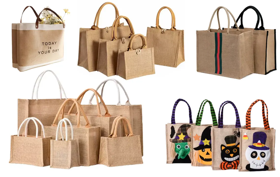 custom jute tote bags manufacturer