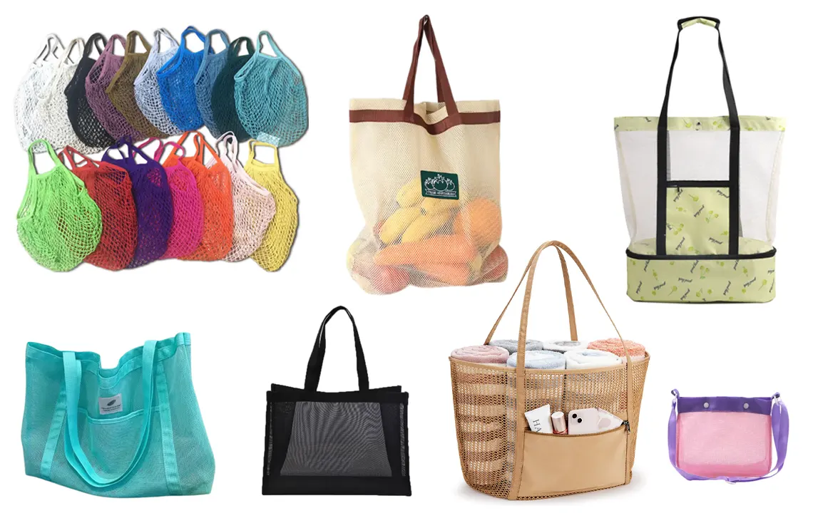 custom mesh tote bags manufacturer