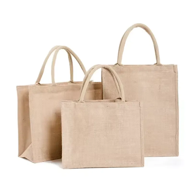 jute shopping tote bags