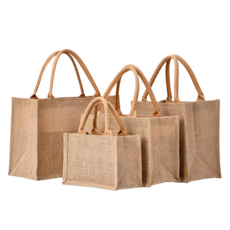 plain jute tote bags