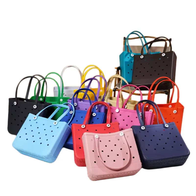 rubber beach tote bags