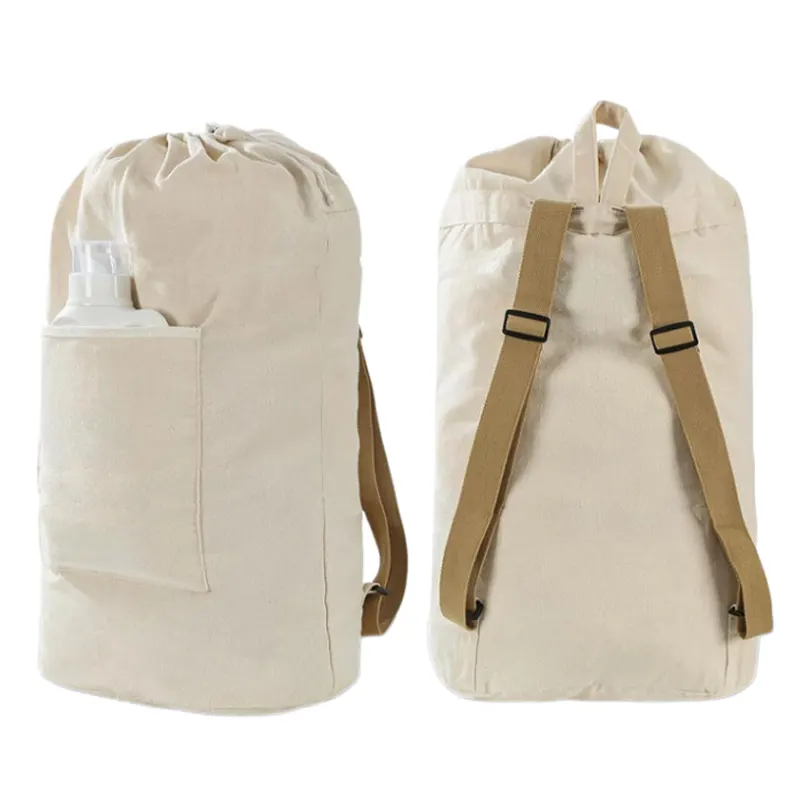 canvas laundry bag with handles