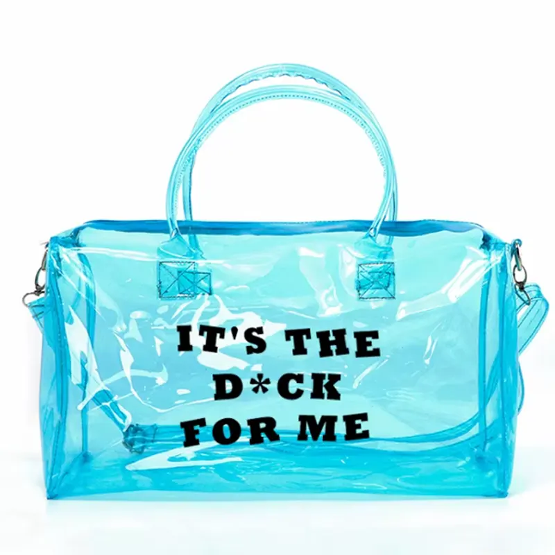 clear beach bag with zipper