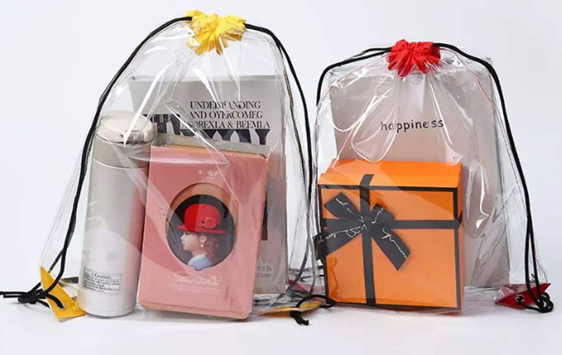 fabrikant van transparante trekkoordtassen