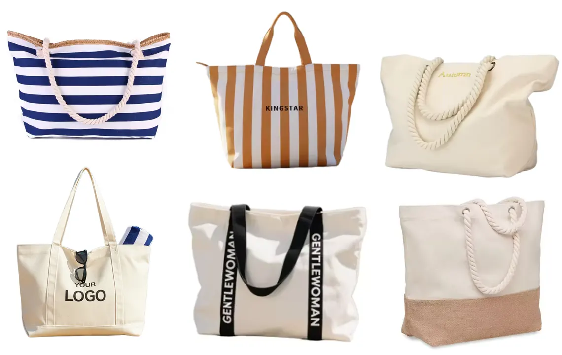 custom canvas beach bags manufacturer