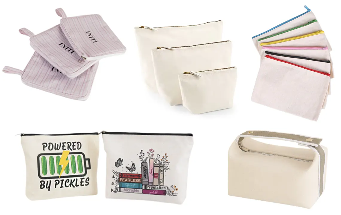 custom canvas makeup bags manufacturer
