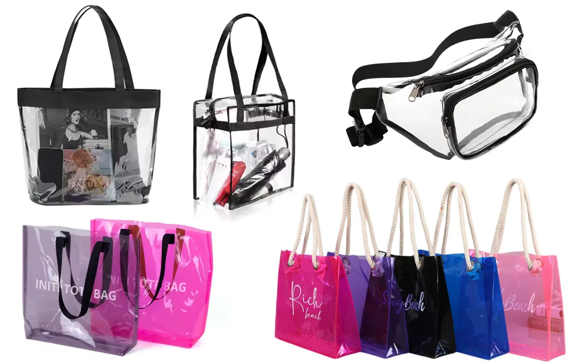 custom clear beach bags manufacturer