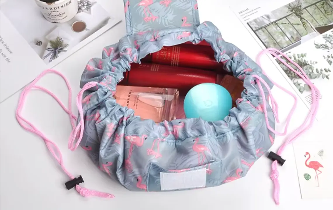 custom drawstring makeup bags
