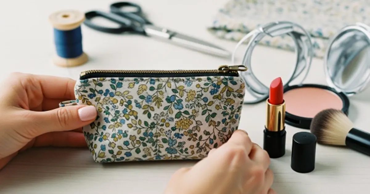 how to make a small makeup bag