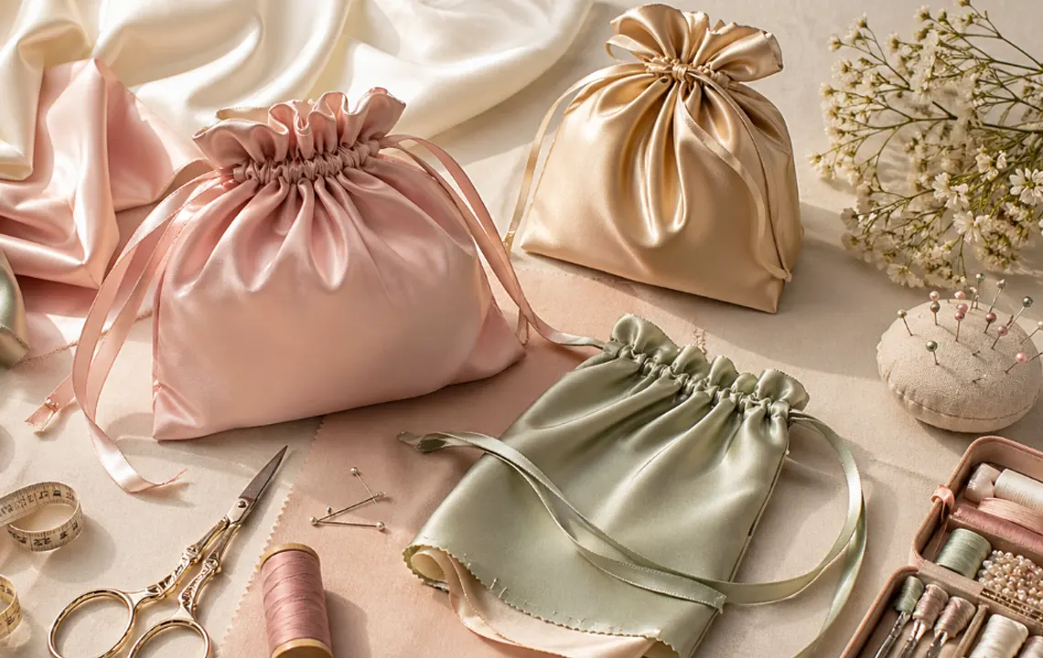 how to make satin bags