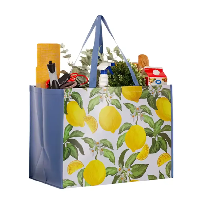 laminated reusable tote bags