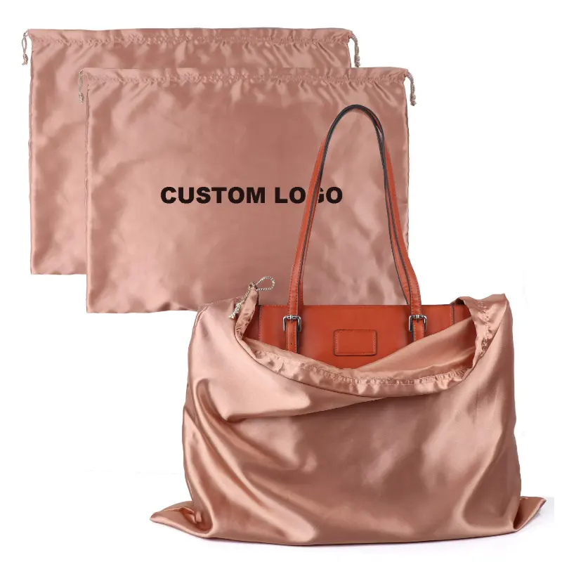 large satin drawstring bags