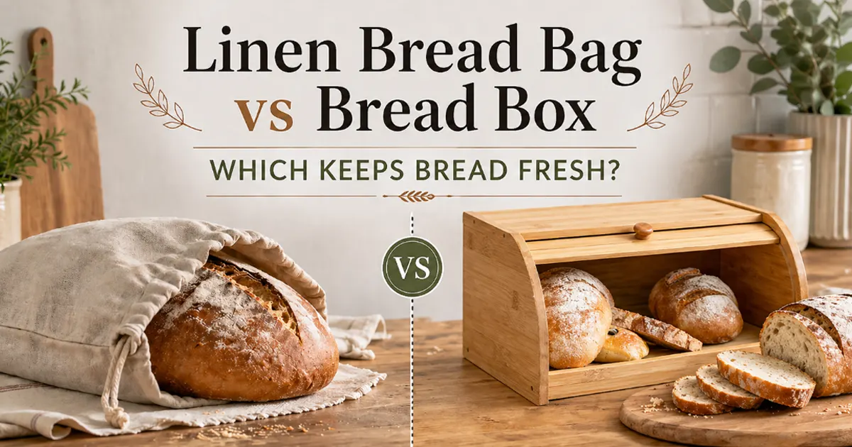 linen bread bag vs bread box