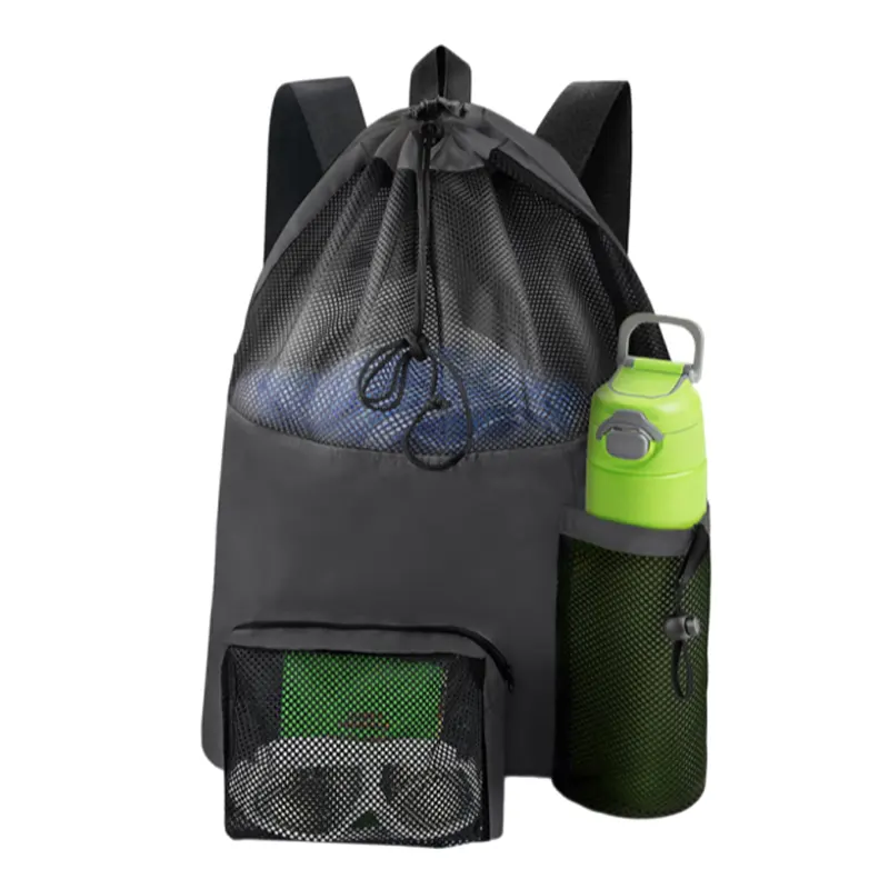 mesh drawstring beach bags