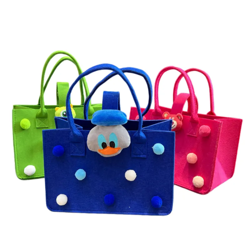 personalised felt tote bags