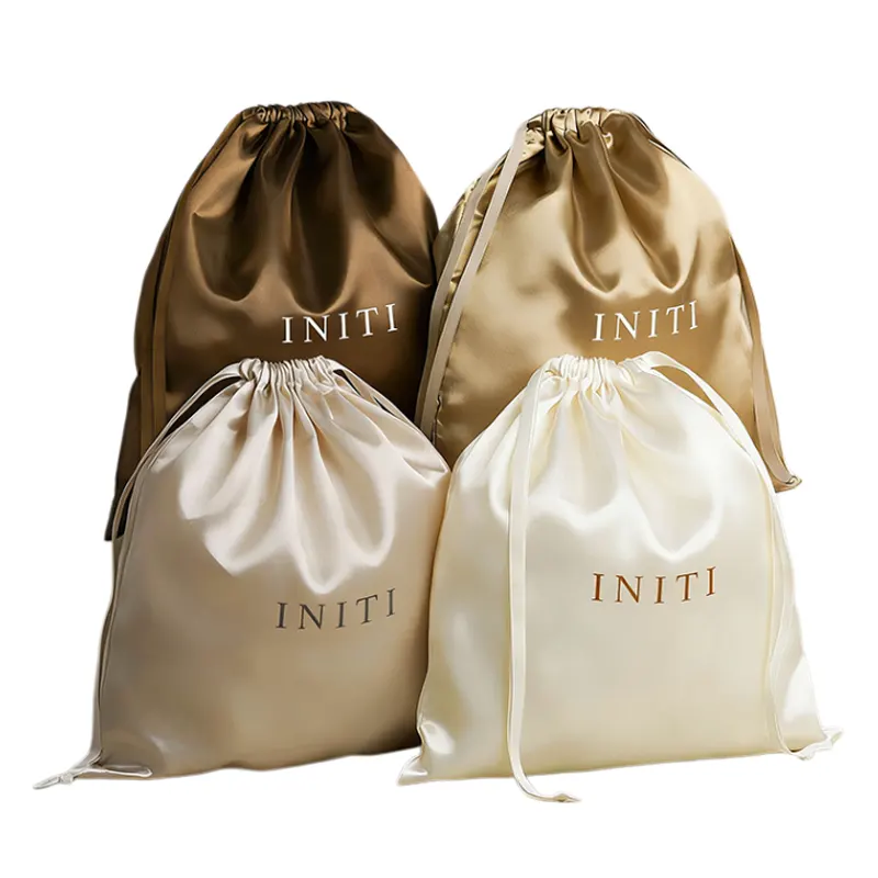 satin drawstring gift bags
