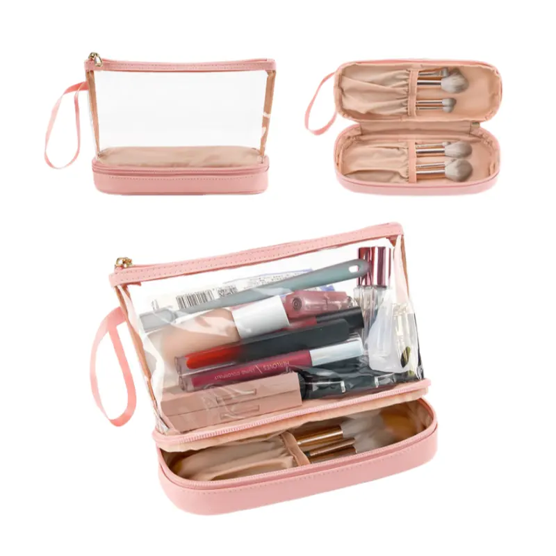small clear makeup bags