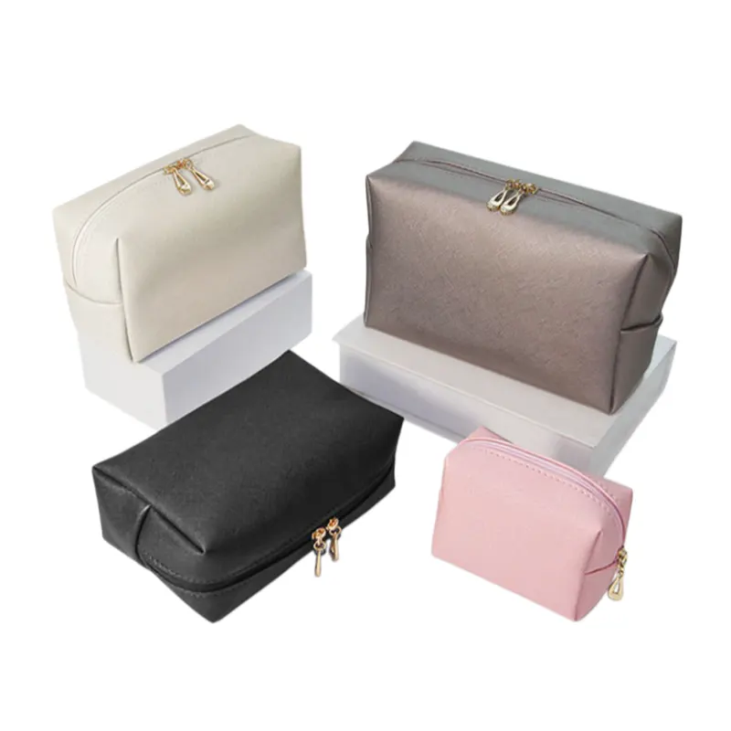small leather makeup bags