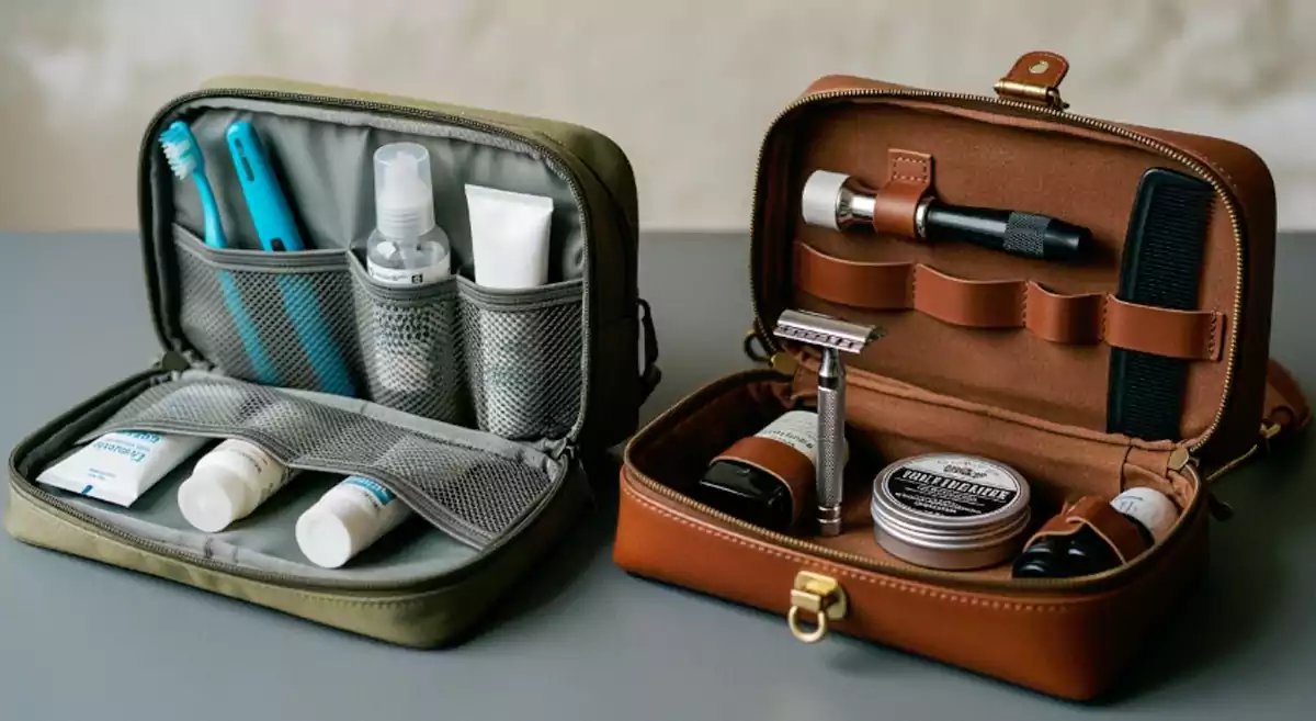 toiletry bag vs dopp kit