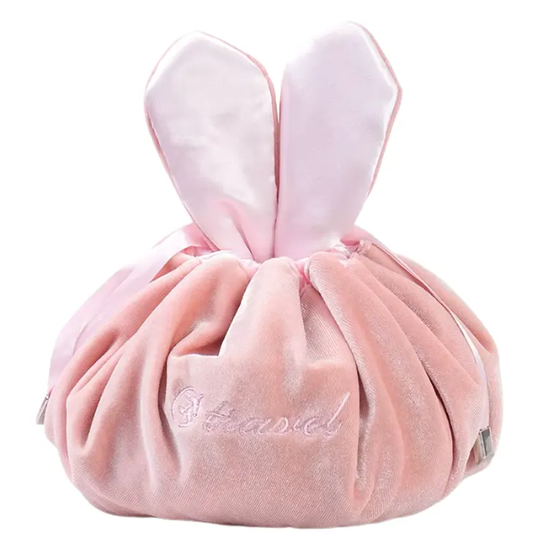 velvet drawstring makeup bag