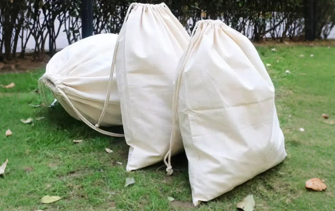 wholesale custom canvas laundry bags