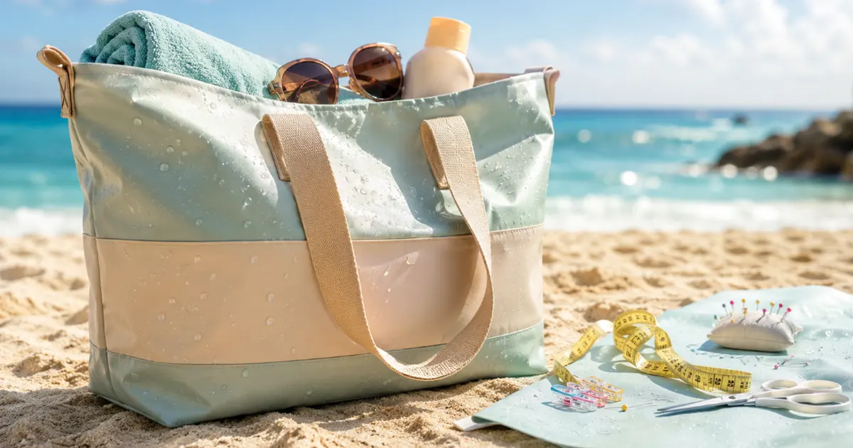 how to make a waterproof beach bag