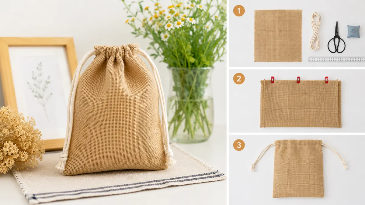 jute drawstring bag materials