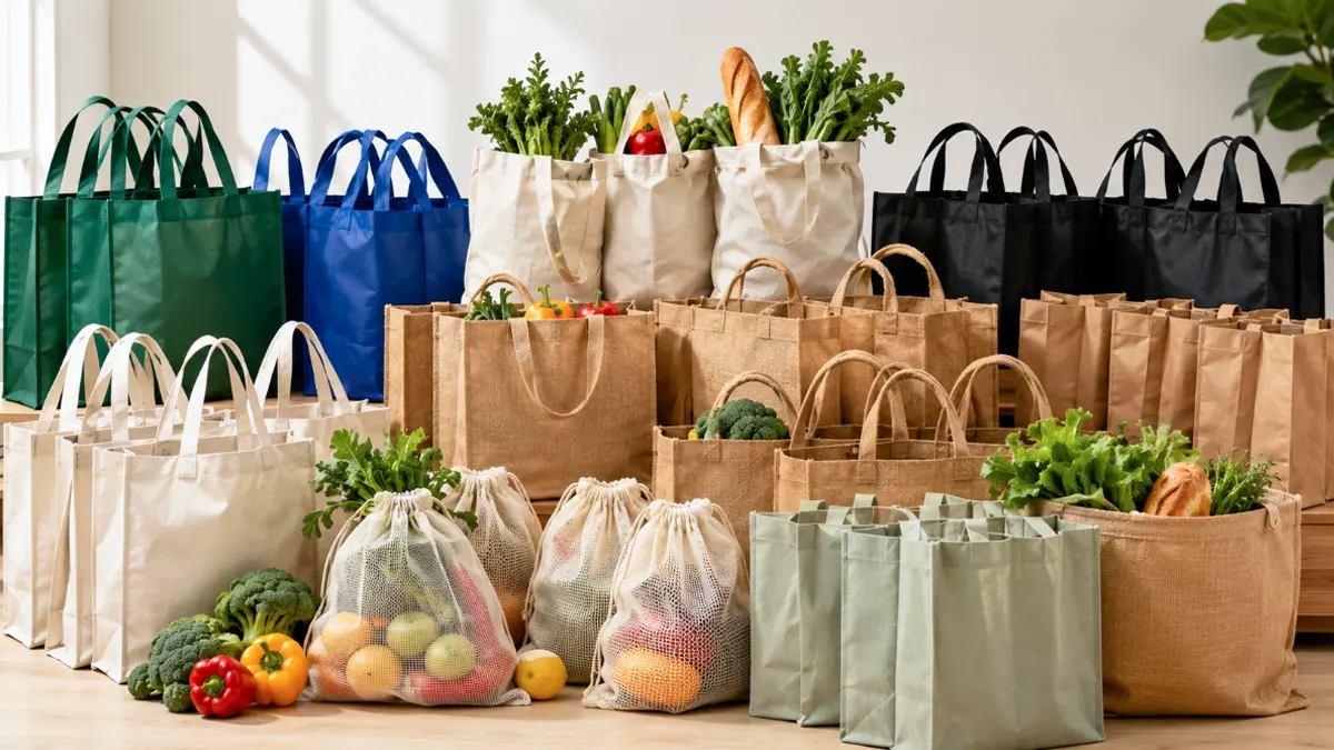 reusable grocery bags in bulk