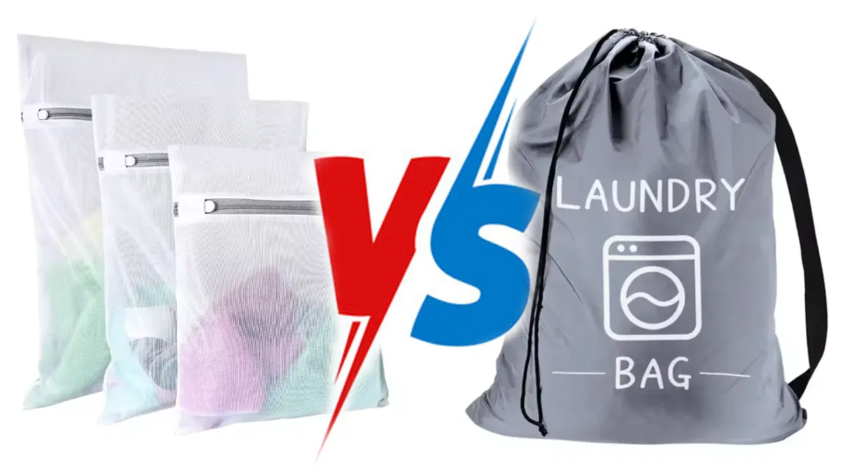 zipper laundry bags vs drawstring laundry bags