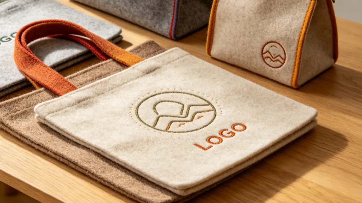 eco friendly materials for wholesale felt bags