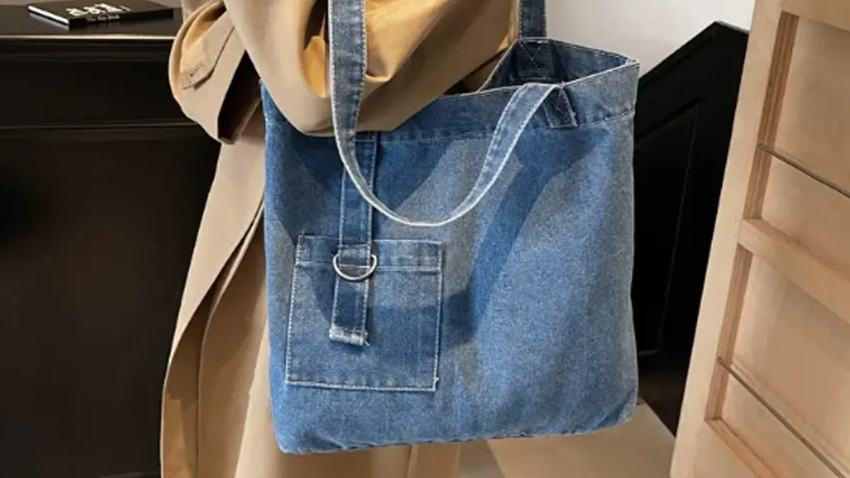 how to make a denim tote bag