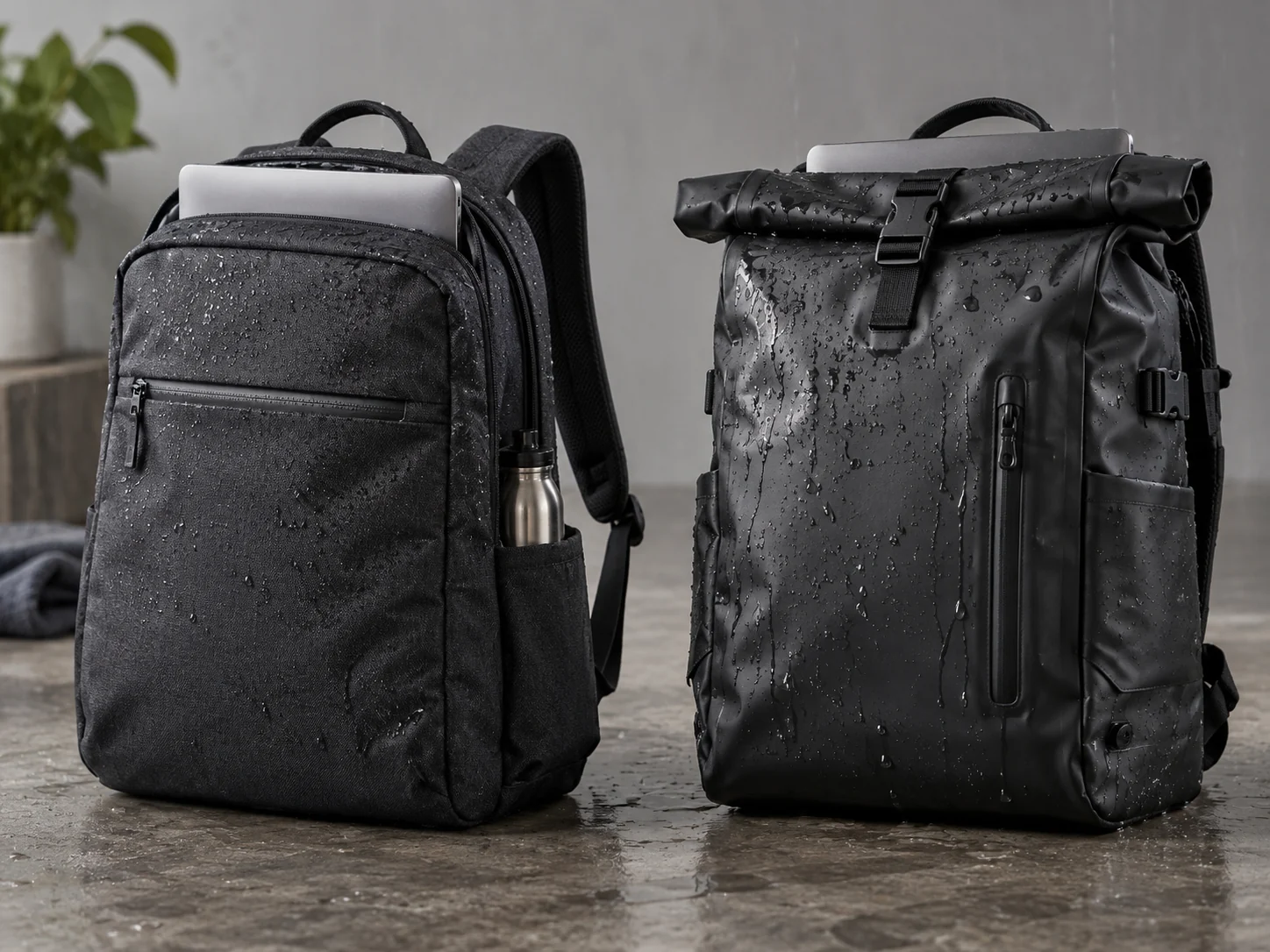 bolsas para laptop resistentes à água versus bolsas à prova d'água